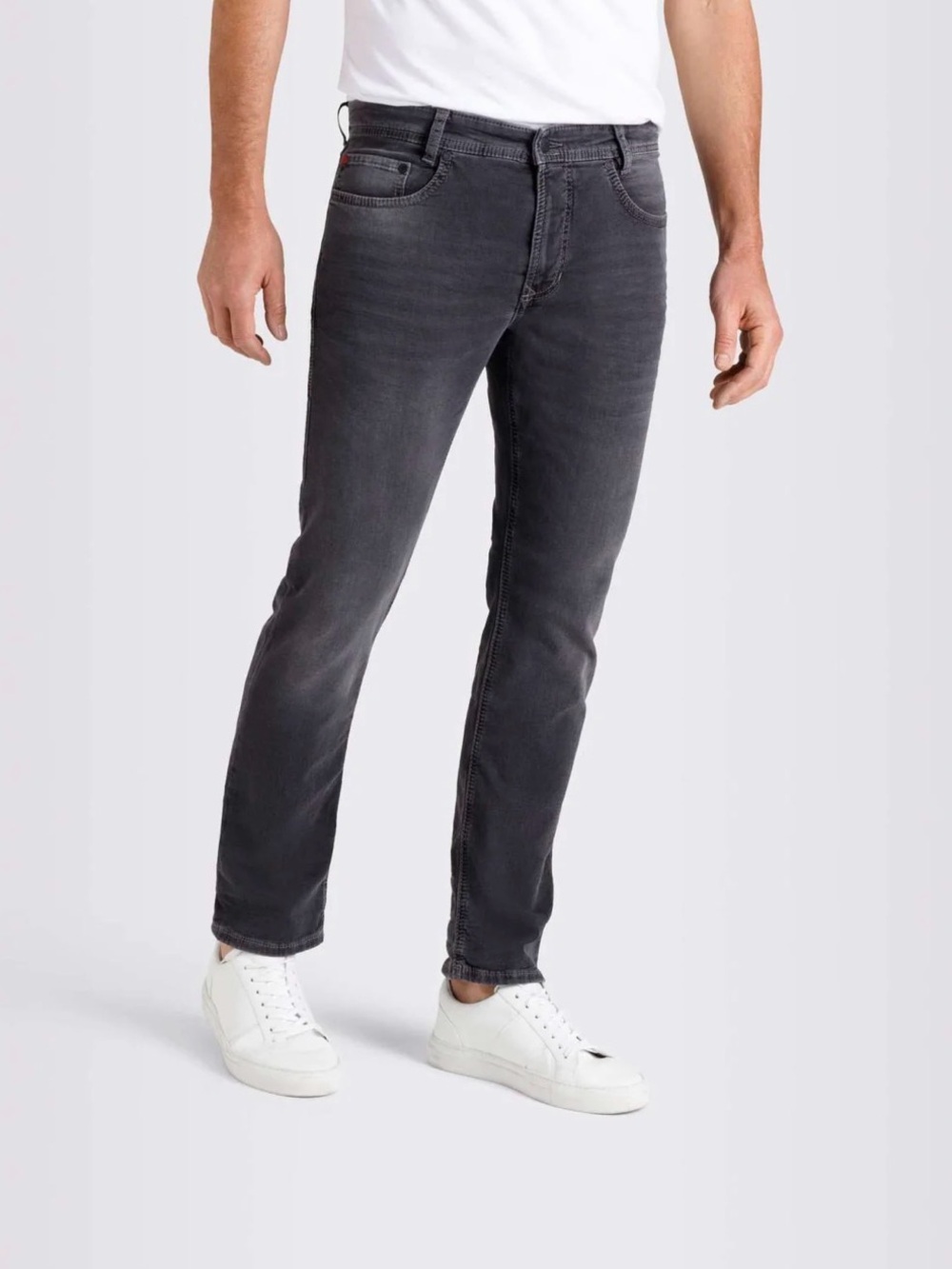 Men's Slim Straight Jeans in Charcoal Gray